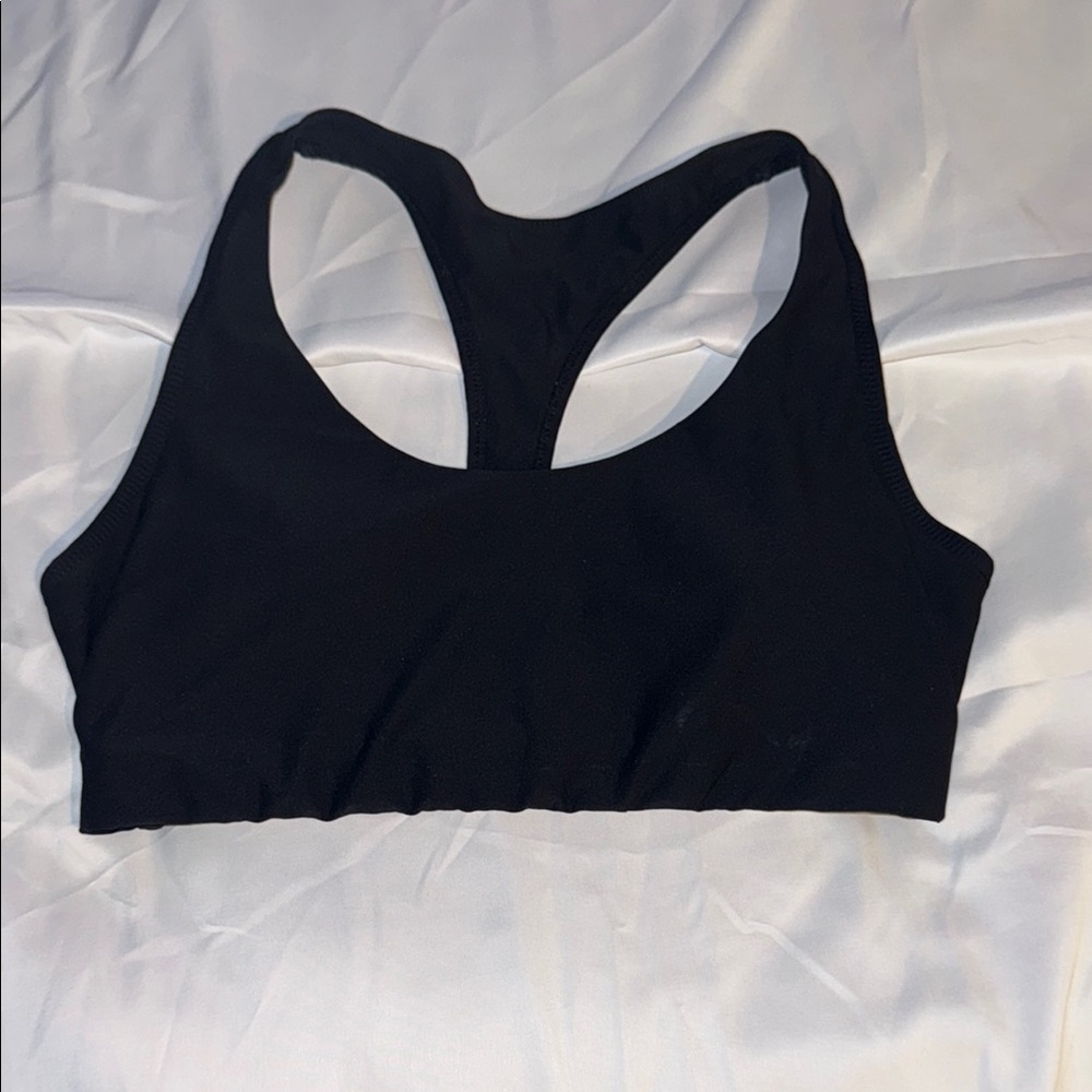 Black Racerback Sports Bra